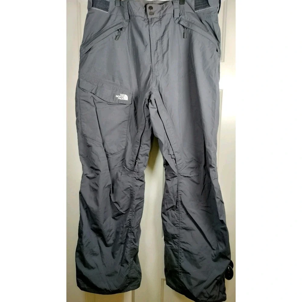 The North Face HyVent Ski Pants Mens XL Gray Cargo Waterproof Snowboard Gorpcore